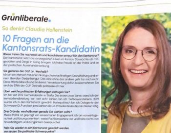 Interview mit der Kantonsrats-Kandidatin Claudia Hollenstein